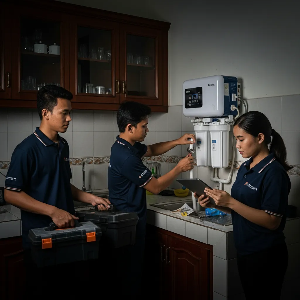 Jasa pasang filter air sumur Jogja penjernih air bau besi dan keruh