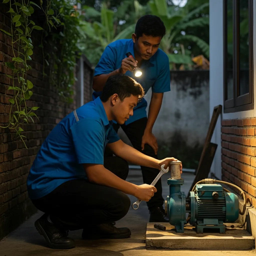 Jasa maintenance perawatan pompa air berkala Jogja untuk gedung dan perumahan